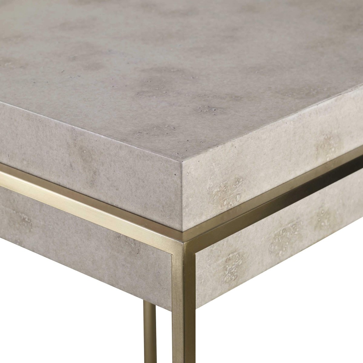 Inda Ivory Accent Table - Uttermost - Accent Tables by Modest Hut