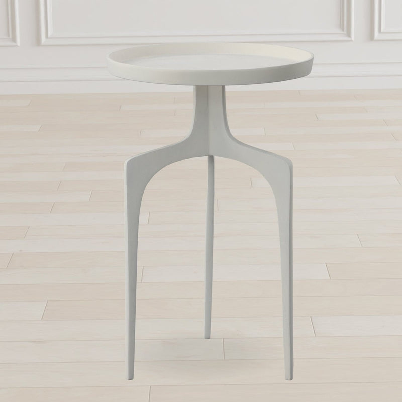 Kenna White Accent Table - Uttermost - Accent Tables by Modest Hut