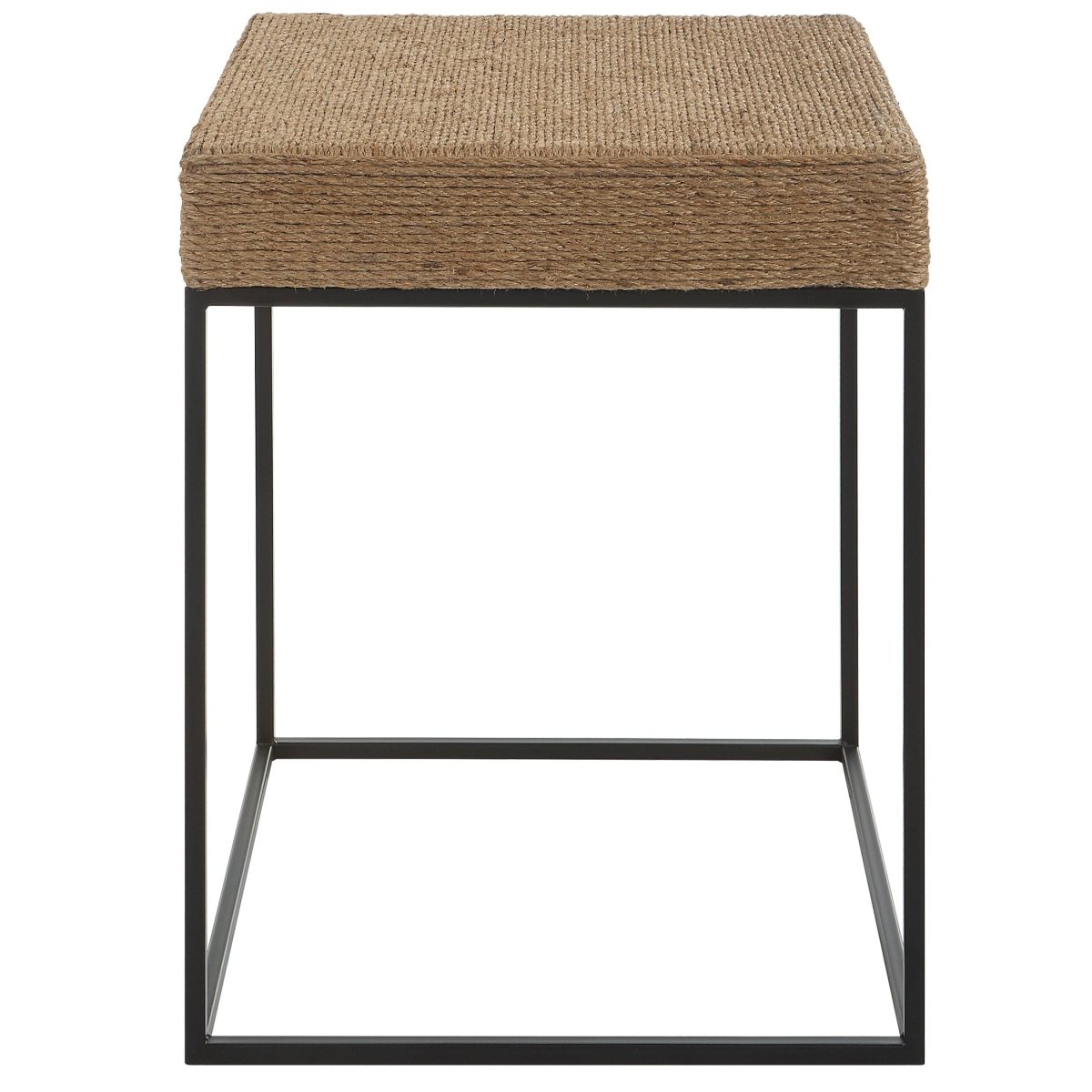 Laramie Rustic Rope Accent Table - Uttermost - Accent Tables by Modest Hut