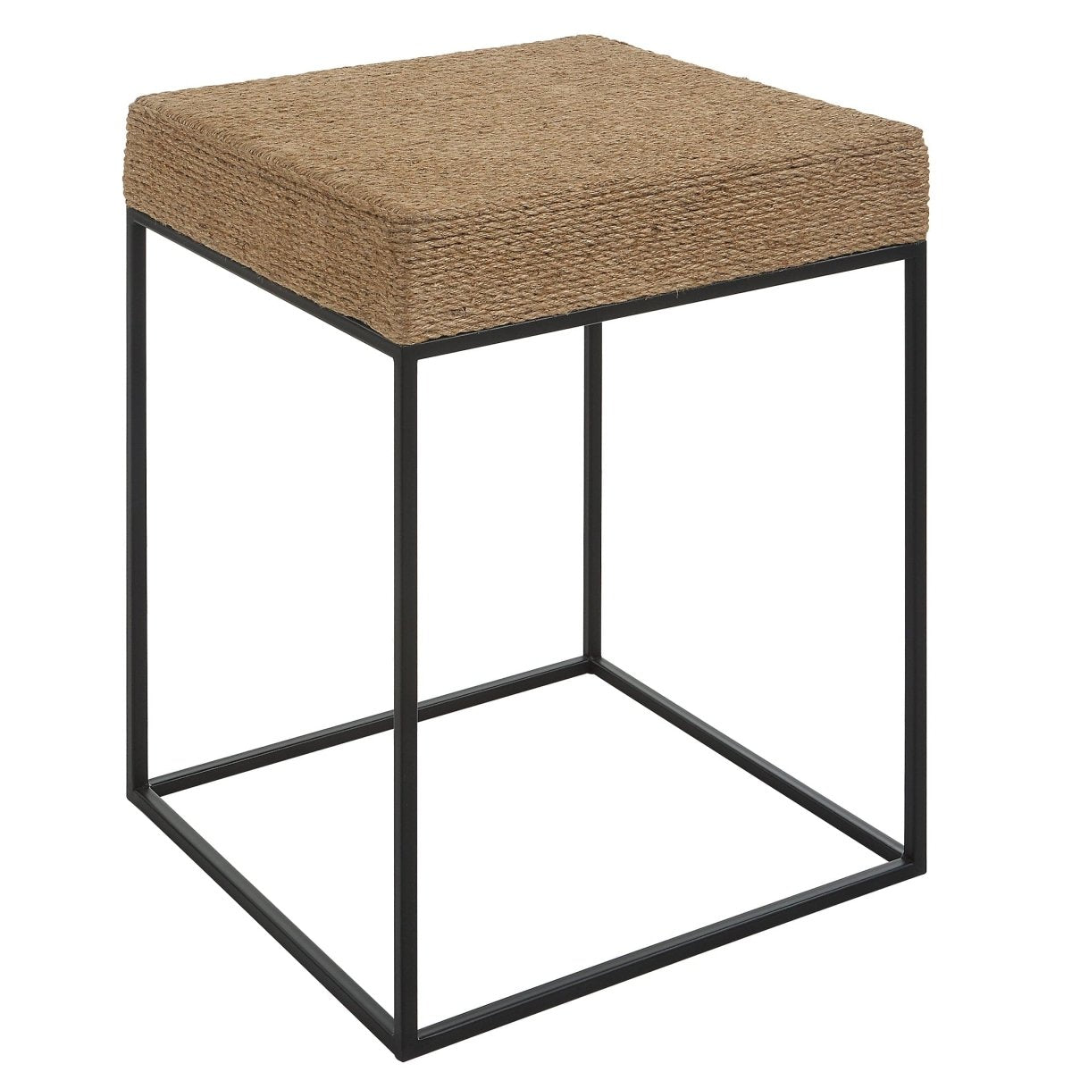 Laramie Rustic Rope Accent Table - Uttermost - Accent Tables by Modest Hut