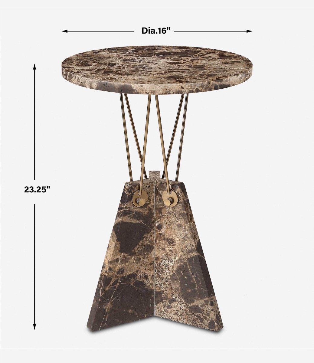 Levitate Marble Accent Table - Uttermost - Accent Tables by Modest Hut