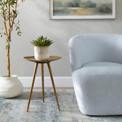 Lily Pad Antique Brass Accent Table - Uttermost - Accent Tables by Modest Hut