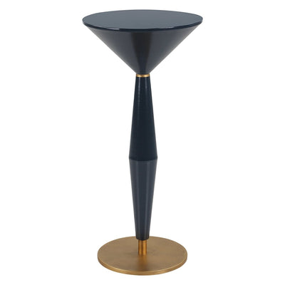 Luster Navy Blue Accent Table - Uttermost - Accent Tables by Modest Hut