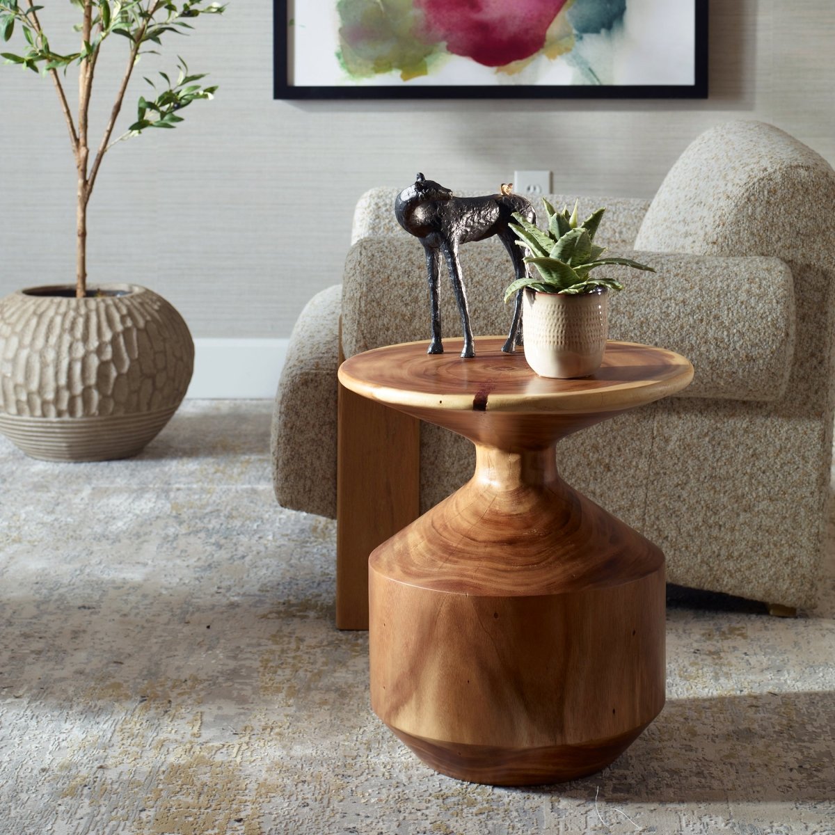 Lynx Hourglass Accent Table - Uttermost - Accent Tables by Modest Hut