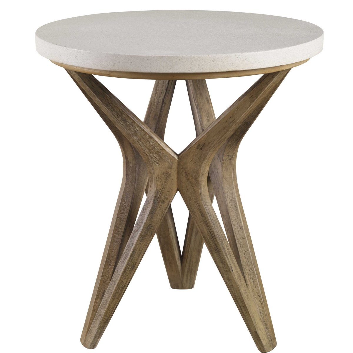 Marnie Limestone Side Table - Uttermost - Accent Tables by Modest Hut