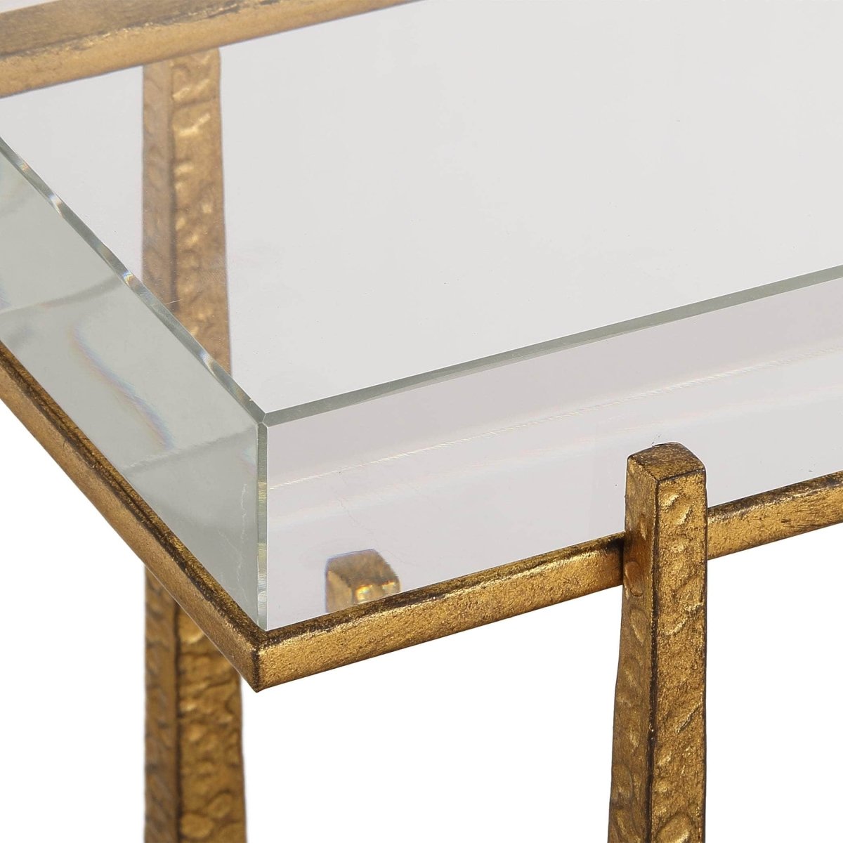 Midas Thick Crystal Accent Table - Uttermost - Accent Tables by Modest Hut