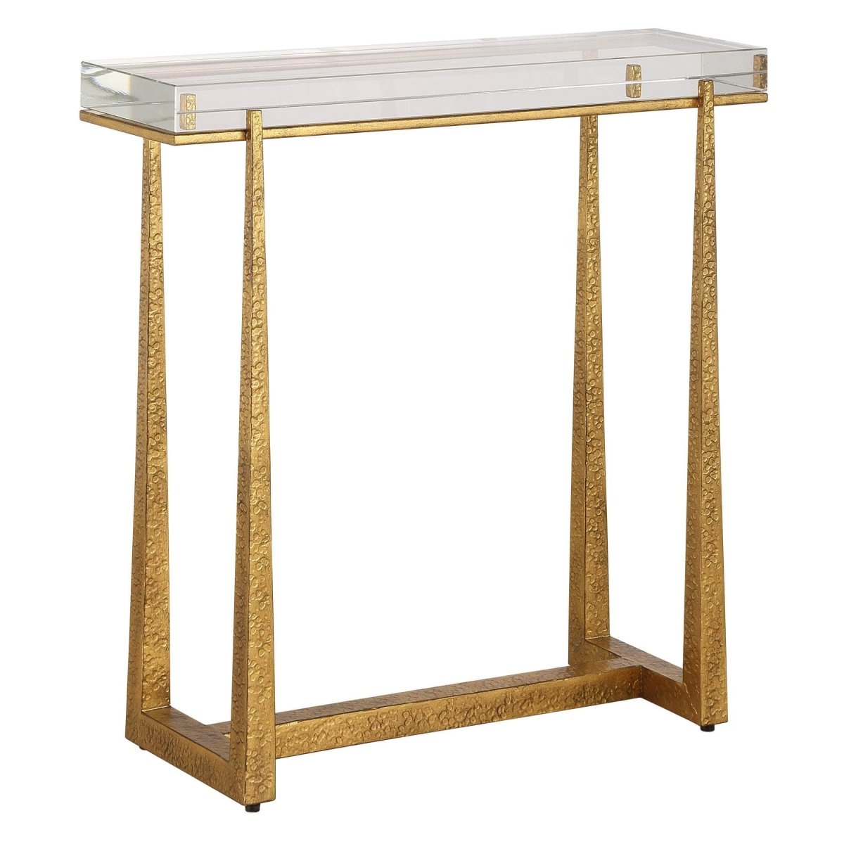 Midas Thick Crystal Accent Table - Uttermost - Accent Tables by Modest Hut