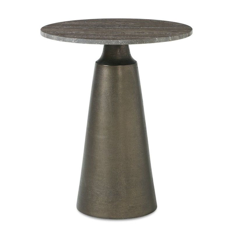 Midsummer bronze indoor-outdoor accent table by Uttermost
