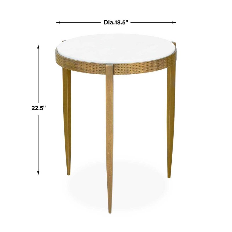 Dimension guide for the Ocilla Accent Table