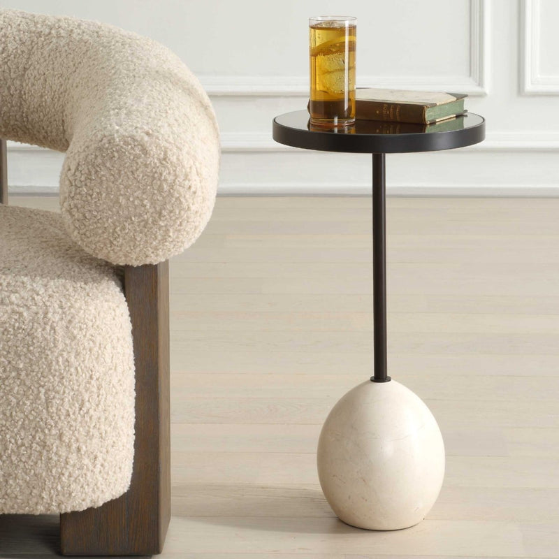 Odesa Marble Accent Table - Uttermost - Accent Tables by Modest Hut