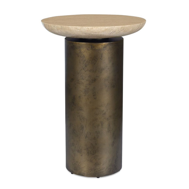 Oslo Outdoor Accent Table, Brass - Uttermost - Accent Tables by Modest Hut