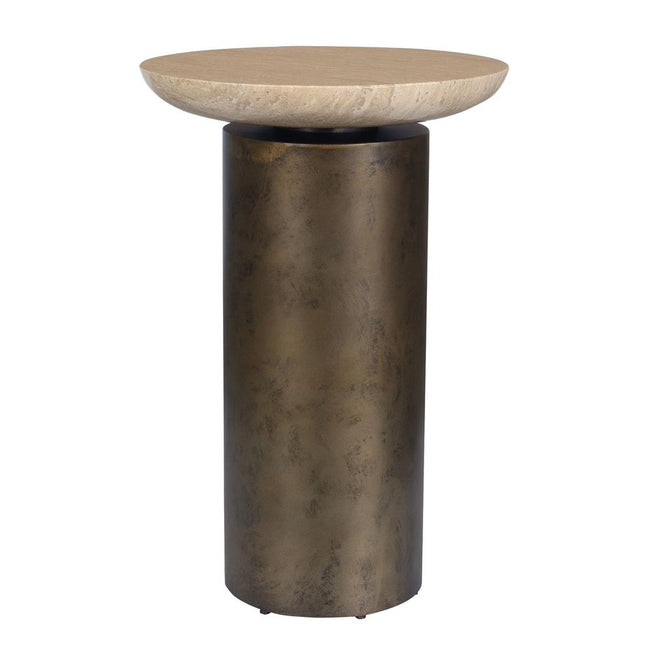 Oslo Outdoor Accent Table, Brass - Uttermost - Accent Tables by Modest Hut