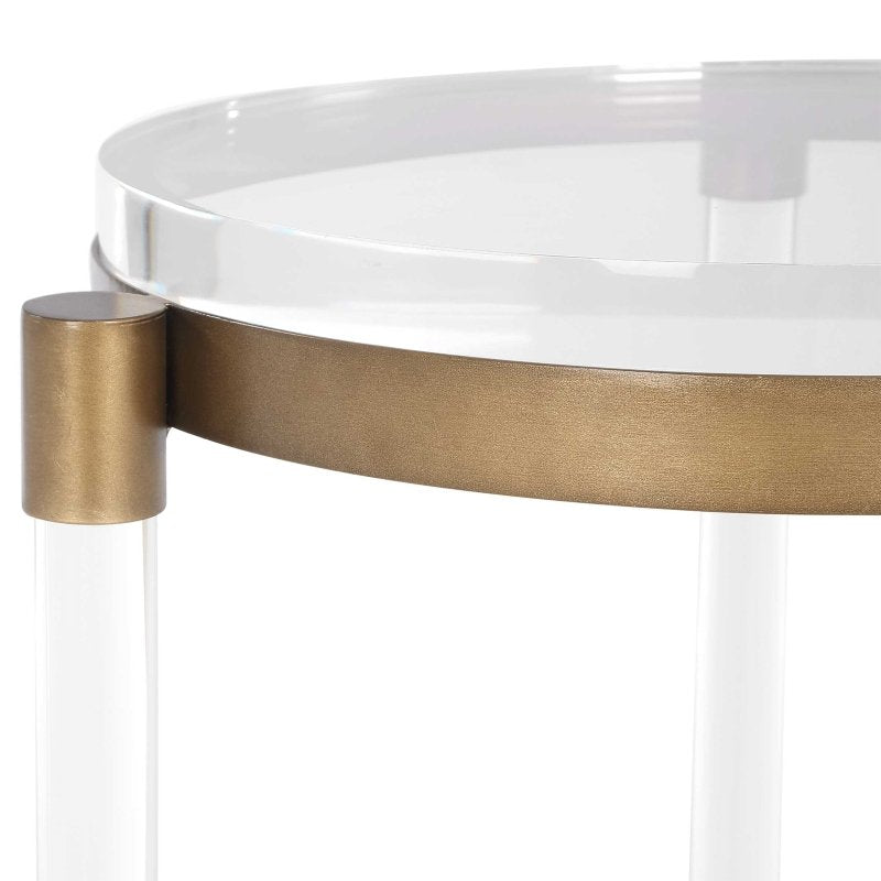 Pereira Round Acrylic Accent Table - Accent Tables