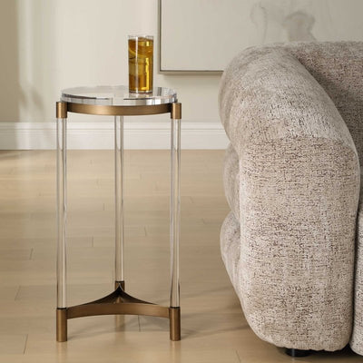 Pereira Round Acrylic Accent Table - Accent Tables