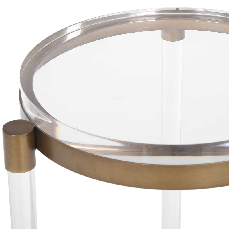 Pereira Round Acrylic Accent Table - Accent Tables