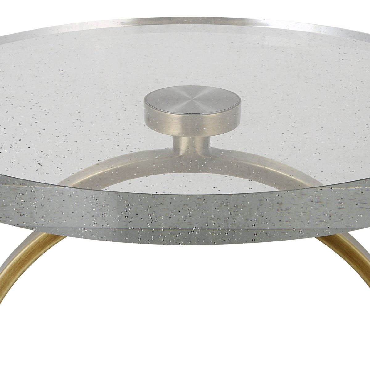 Ringlet Brass Accent Table - Uttermost - Accent Tables by Modest Hut