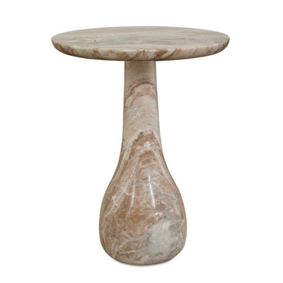 Shura Indoor-Outdoor Marble Accent Table - Accent Tables