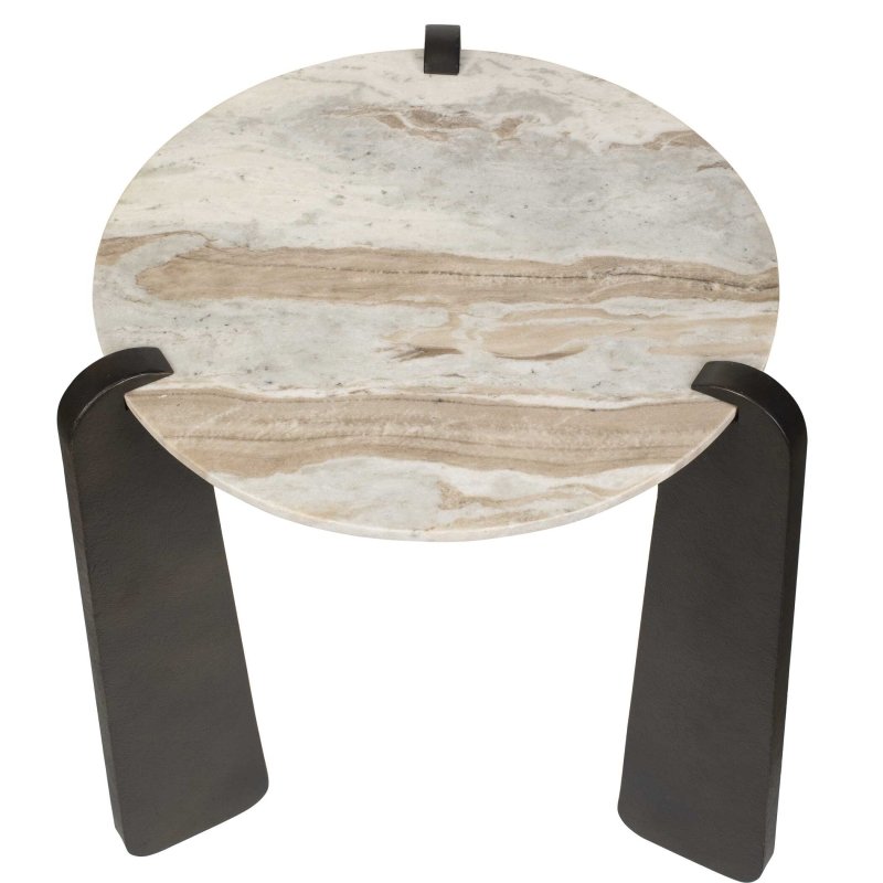 Talud Modern Marble Side Table - Accent Tables