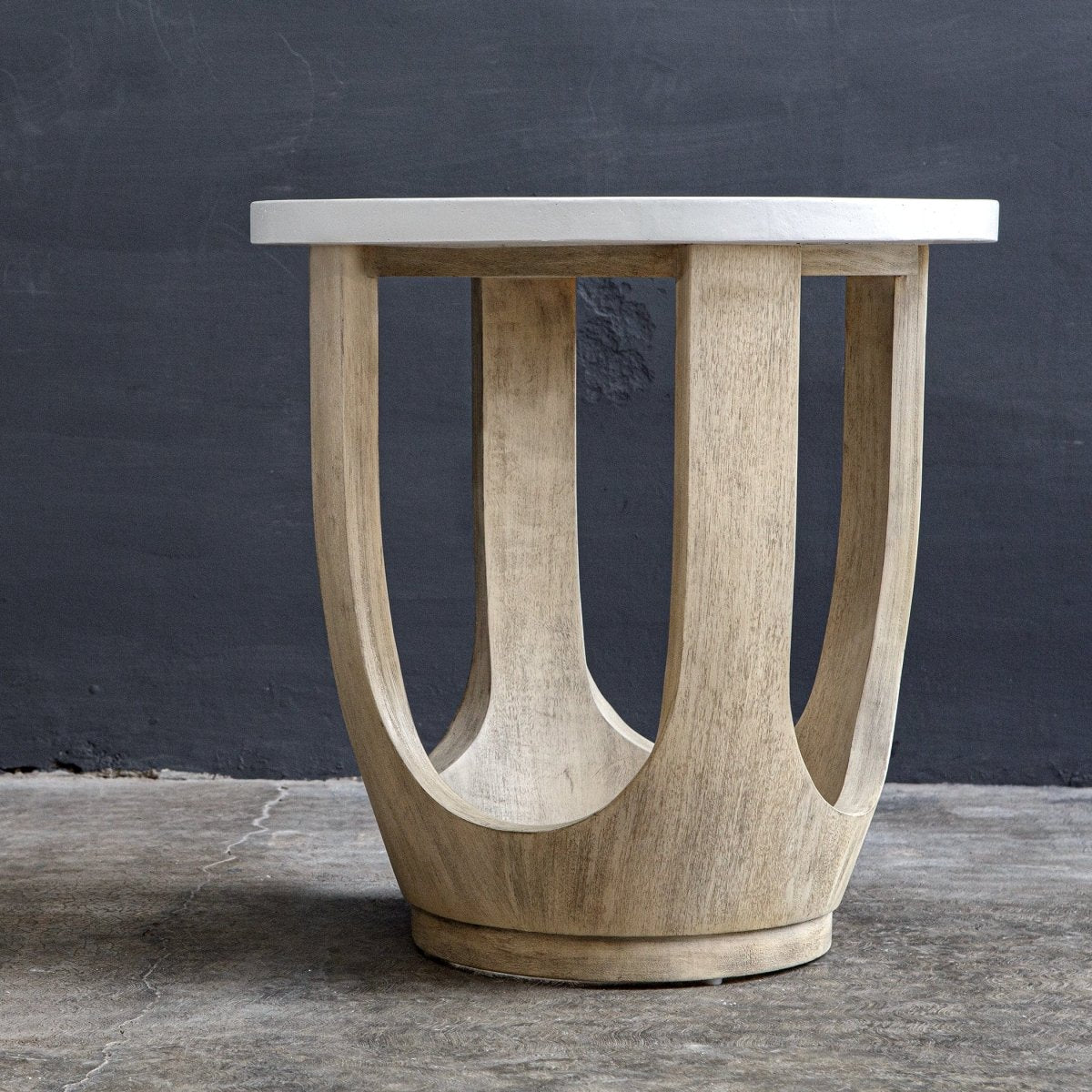 Tatli Stone Top Side Table - Uttermost - Accent Tables by Modest Hut