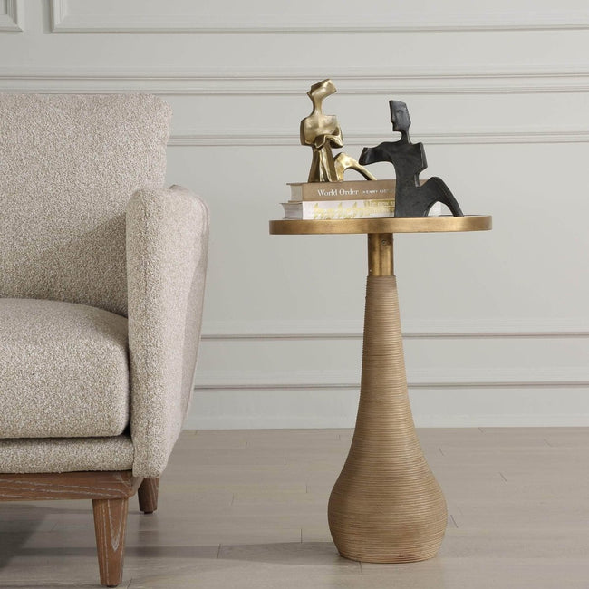 Terra Brass Accent Table - Uttermost - Accent Tables by Modest Hut