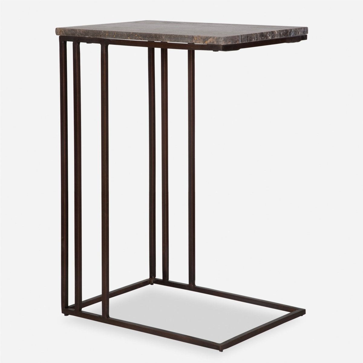 Theodore Travertine Accent Table - Uttermost - Accent Tables by Modest Hut