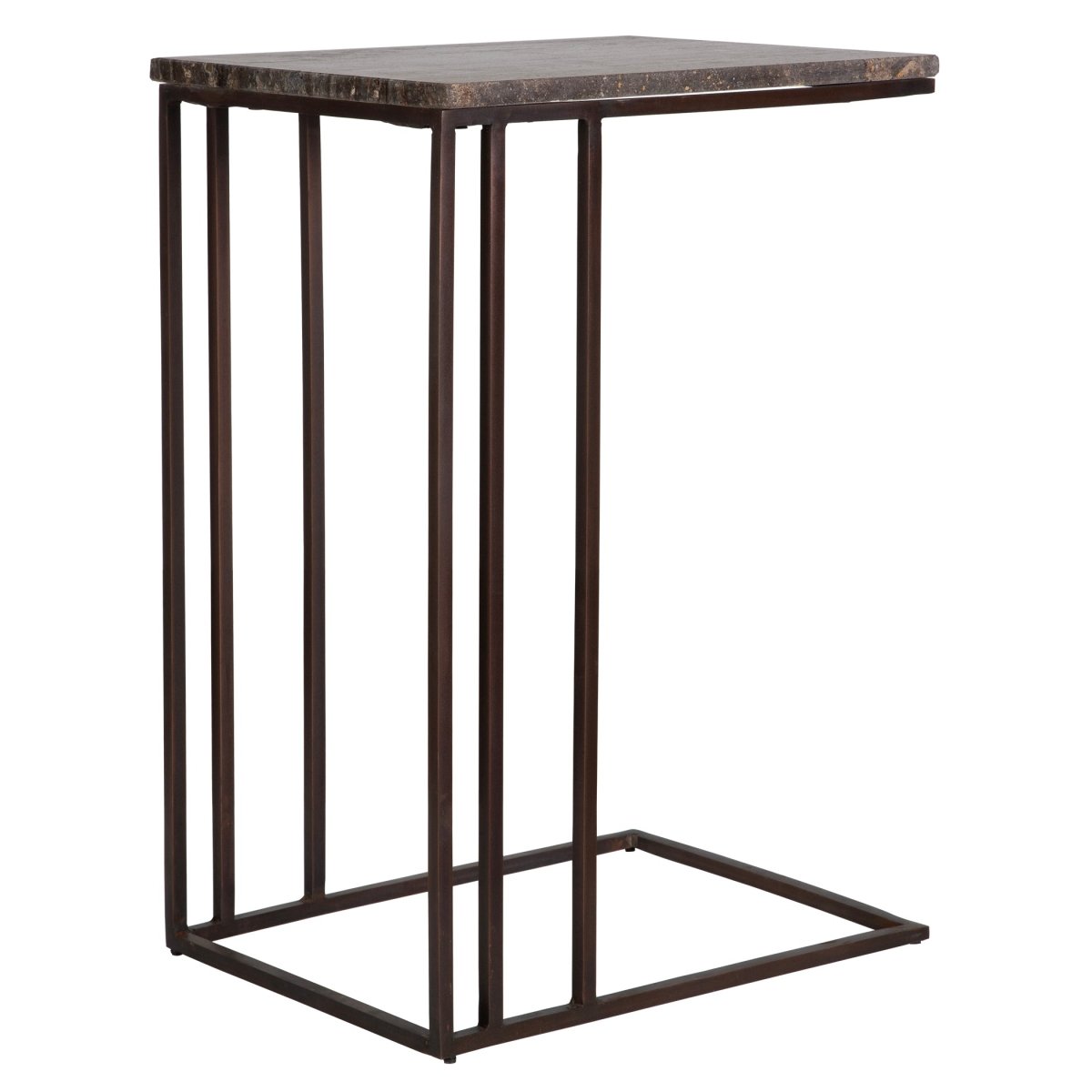 Theodore Travertine Accent Table - Uttermost - Accent Tables by Modest Hut