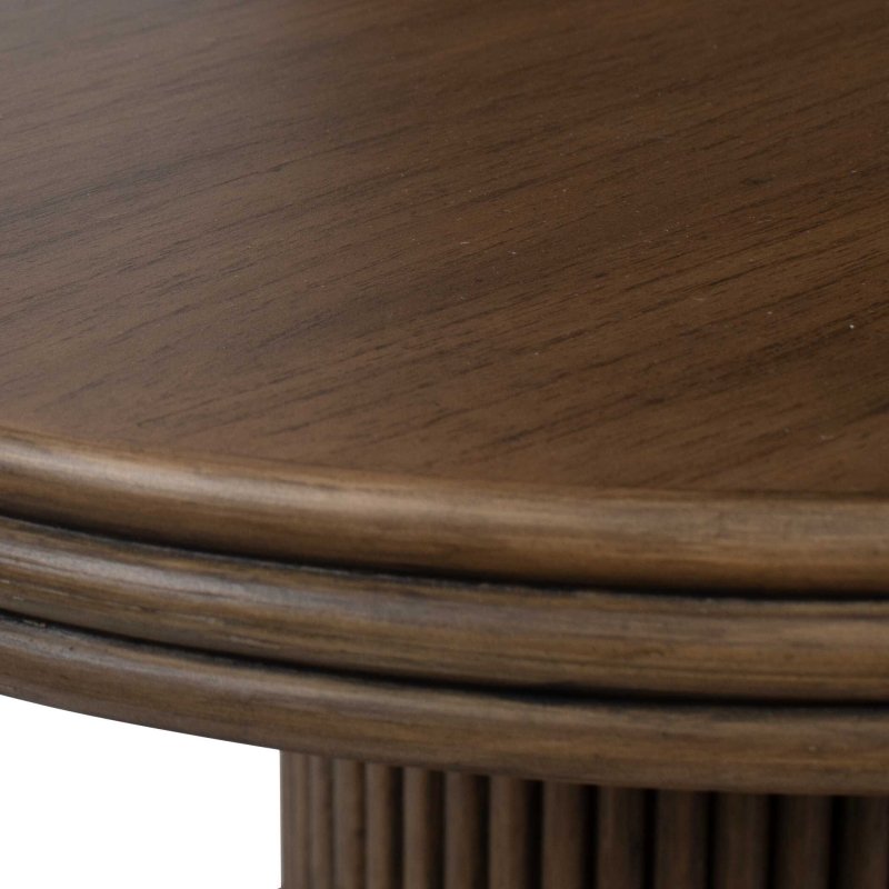 Top Tier Oval Walnut Side Table - Accent Tables