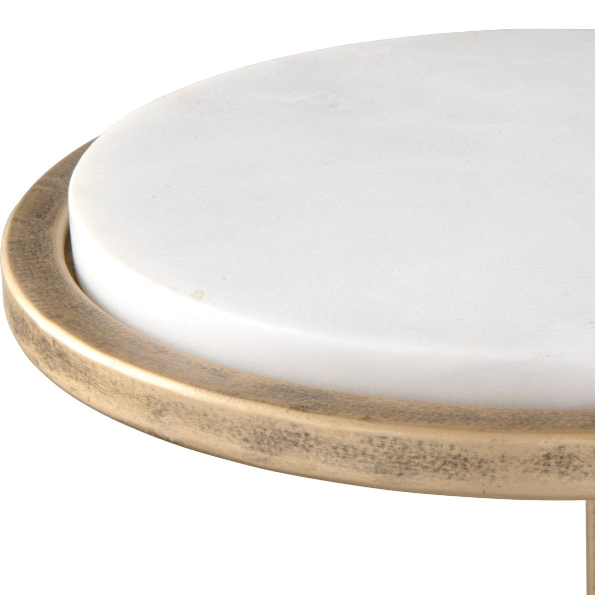 White Marble Top Accent Table - Uttermost - Accent Tables by Modest Hut