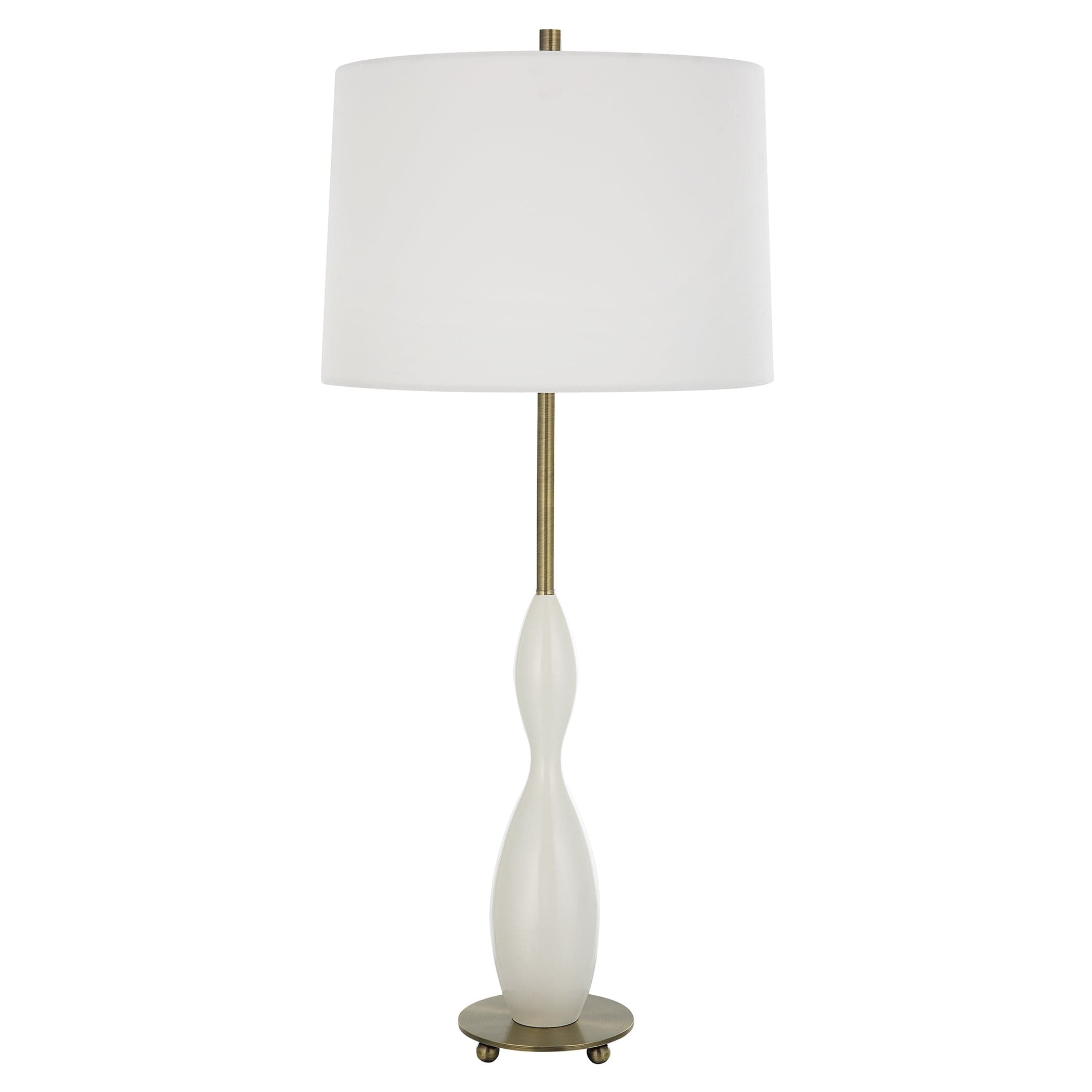 Annora Glossy White Table Lamp Uttermost