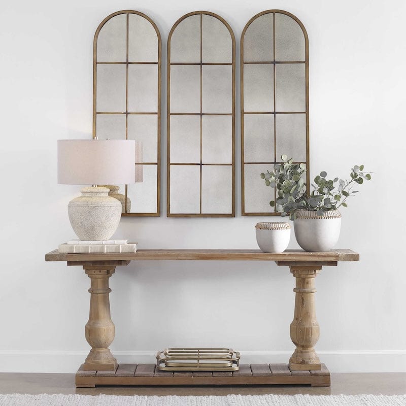 Amie Bronze Arch Mirror - Uttermost - Arched Mirrors by Modest Hut