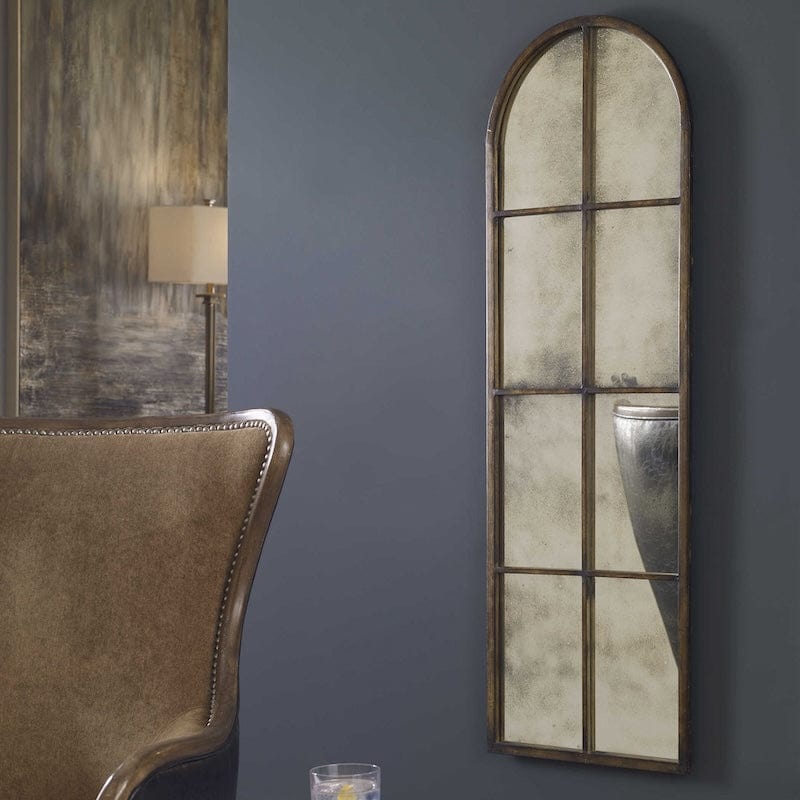 Amie Bronze Arch Mirror - Uttermost - Arched Mirrors by Modest Hut