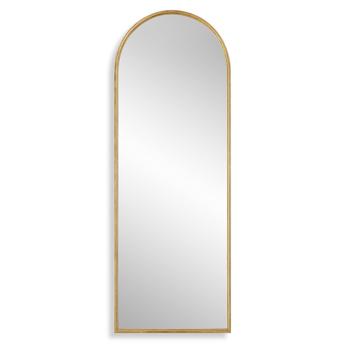 Antiqued Gold Arch Metal Mirror - Uttermost - Arched Mirrors by Modest Hut