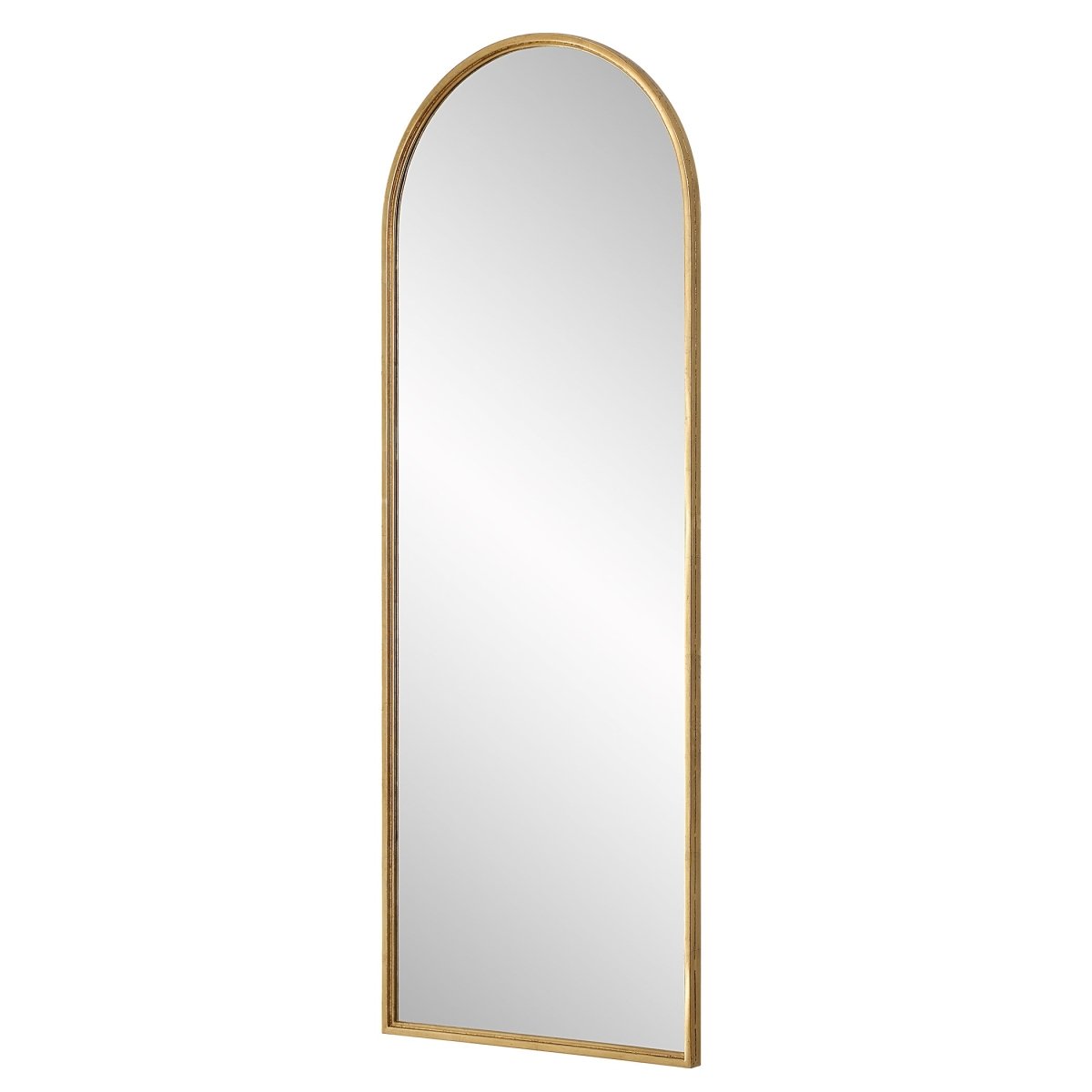 Antiqued Gold Arch Metal Mirror - Uttermost - Arched Mirrors by Modest Hut