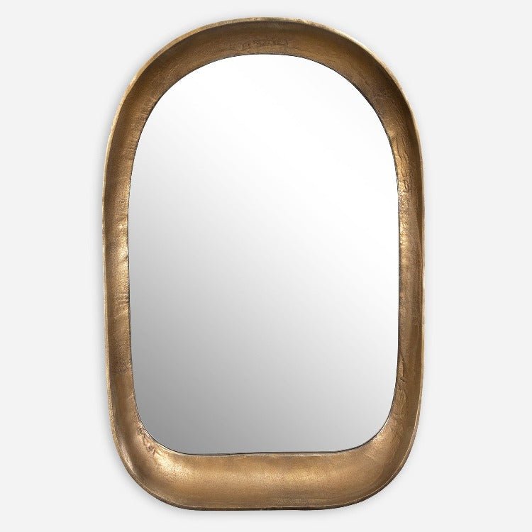 Bradano Brass Arch Mirror - Uttermost - Arched Mirrors by Modest Hut