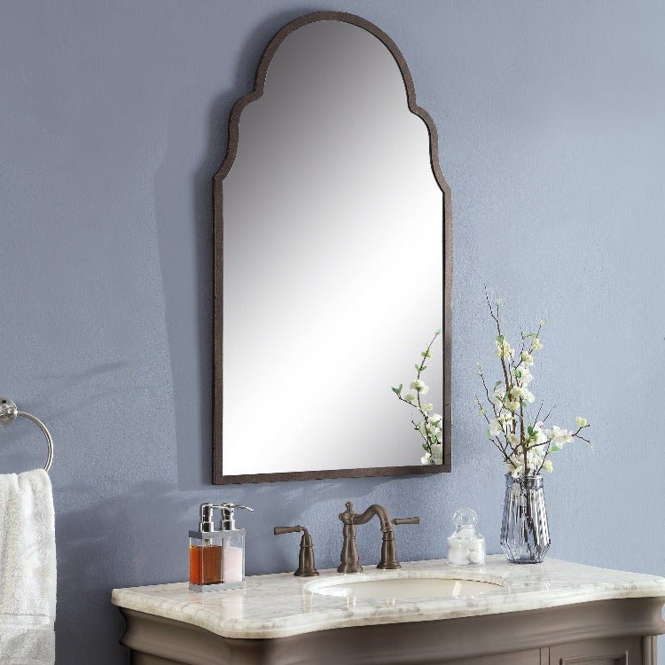 Brayden Bronze Arch Mirror - Uttermost - Arched Mirrors by Modest Hut