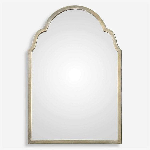 Brayden Champagne Petite Arched Mirror - Uttermost - Arched Mirrors by Modest Hut