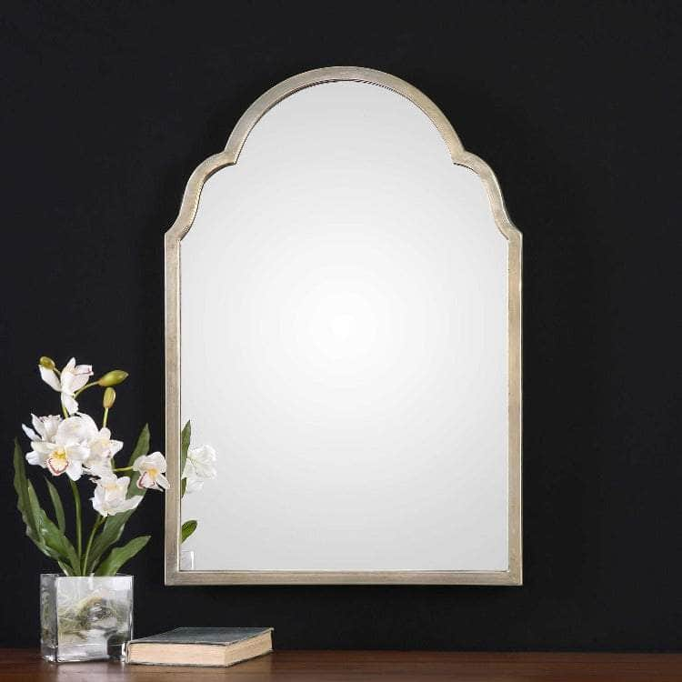 Brayden Champagne Petite Arched Mirror - Uttermost - Arched Mirrors by Modest Hut