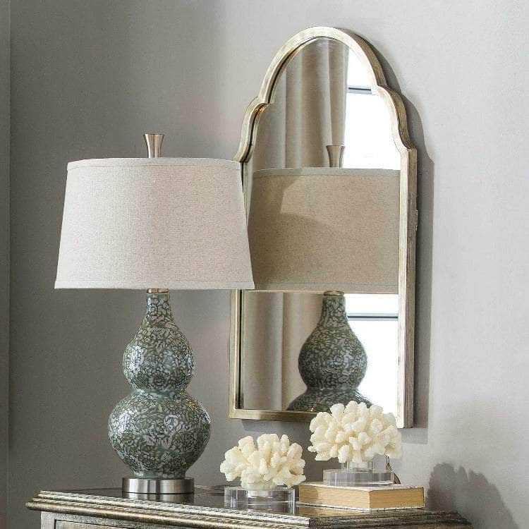 Brayden Champagne Petite Arched Mirror - Uttermost - Arched Mirrors by Modest Hut