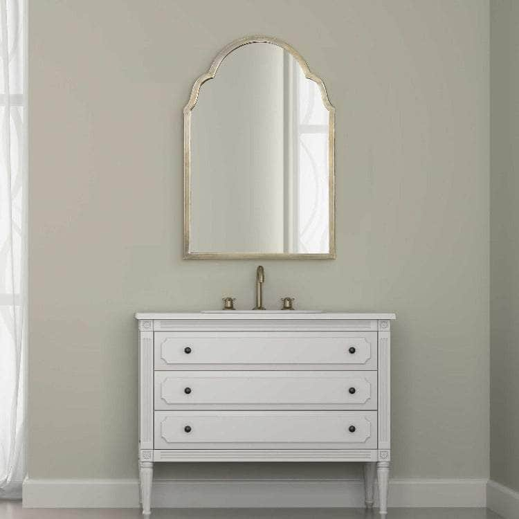 Brayden Champagne Petite Arched Mirror - Uttermost - Arched Mirrors by Modest Hut