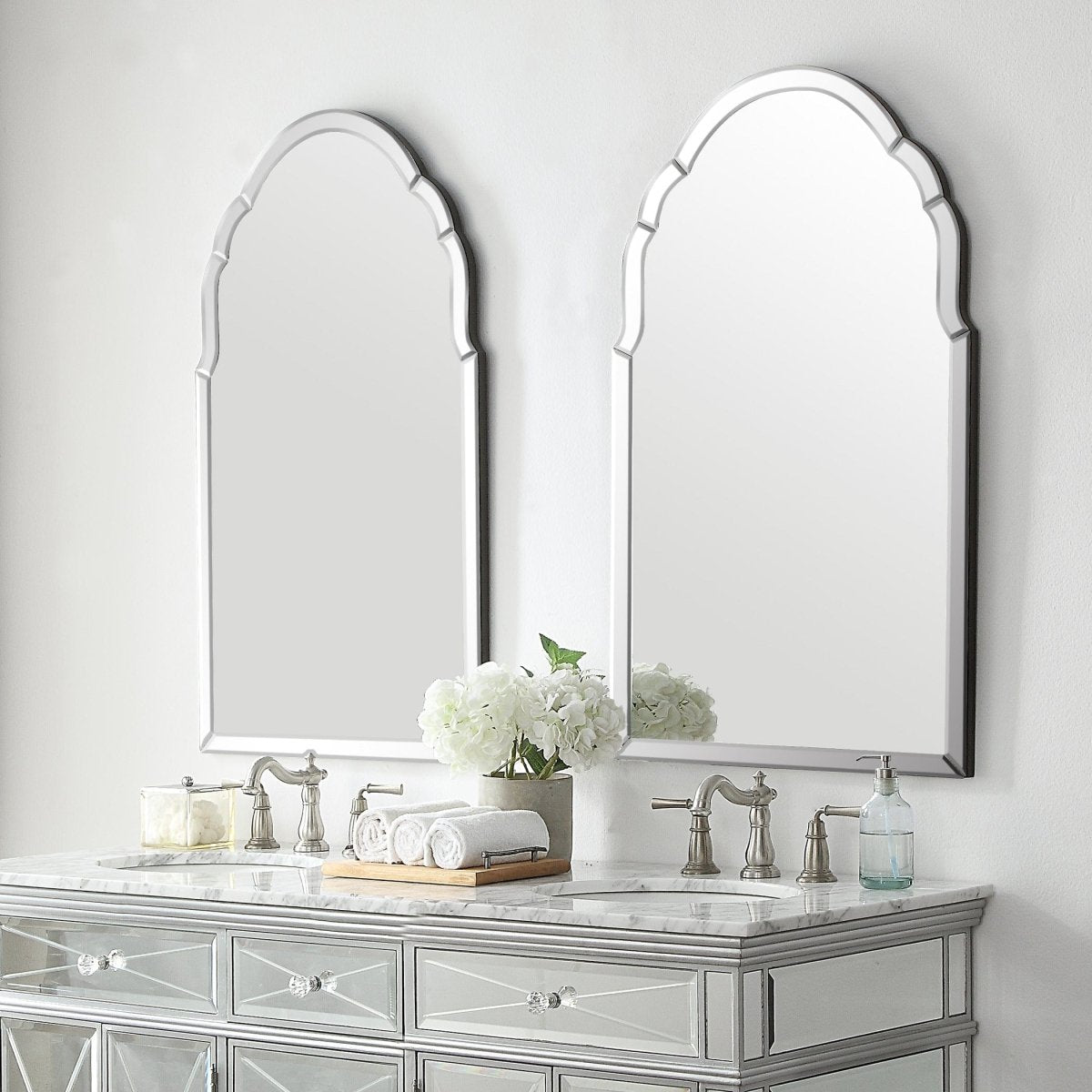 Brayden Frameless Arched Mirror - Uttermost - Arched Mirrors by Modest Hut