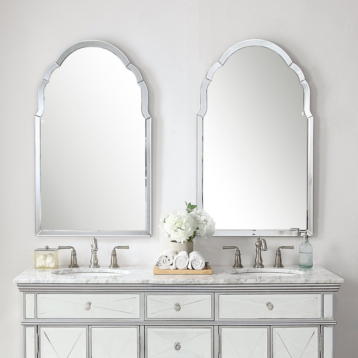 Brayden Frameless Arched Mirror - Uttermost - Arched Mirrors by Modest Hut