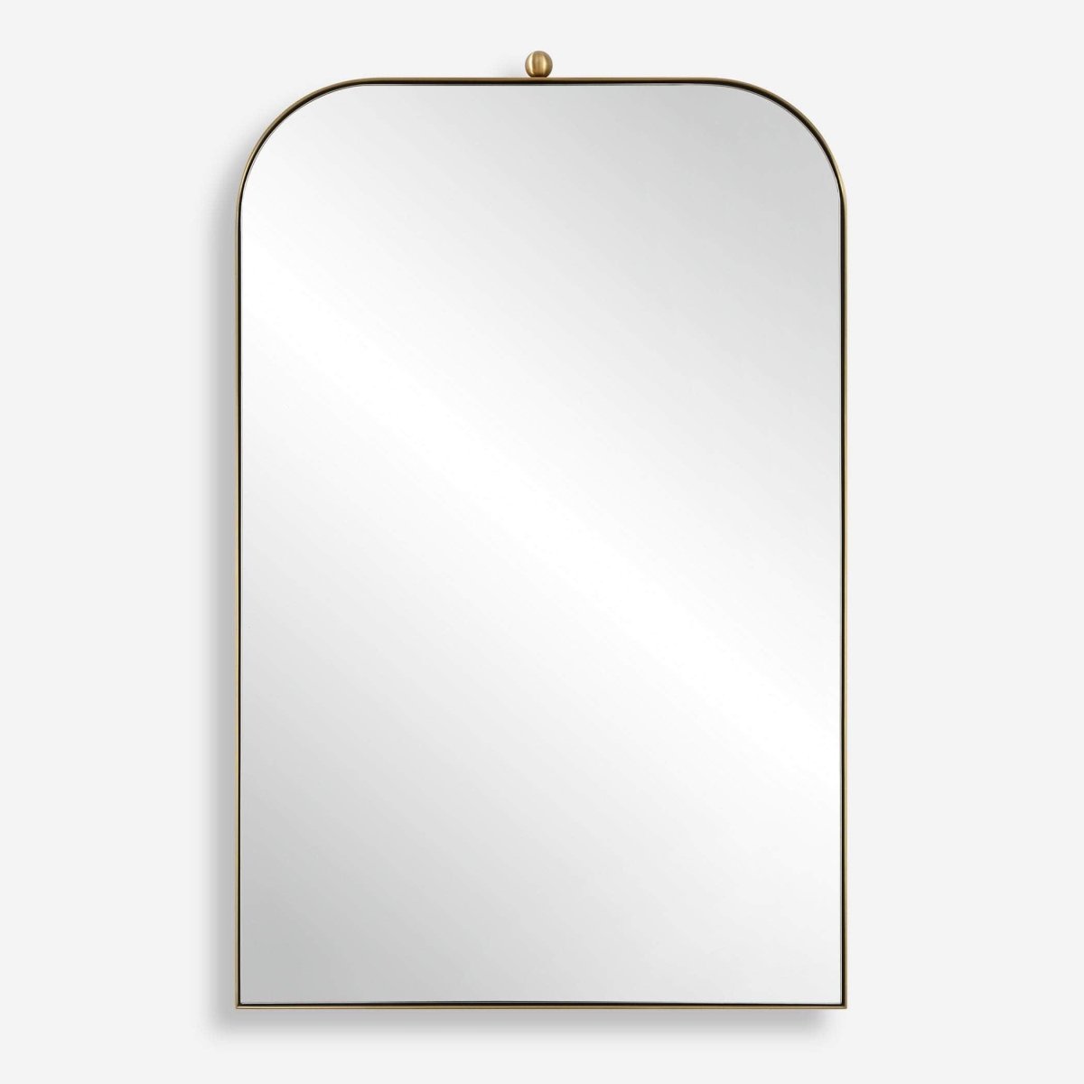 Cassidy Brass Arch Mirror - Uttermost - Arched Mirrors by Modest Hut