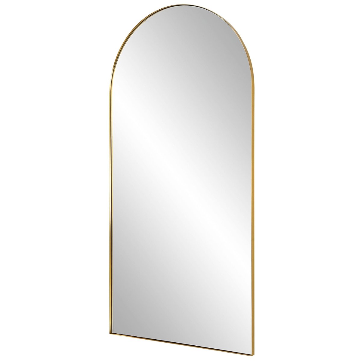 Crosley Antique Brass Arch Mirror - Uttermost - Arched Mirrors by Modest Hut