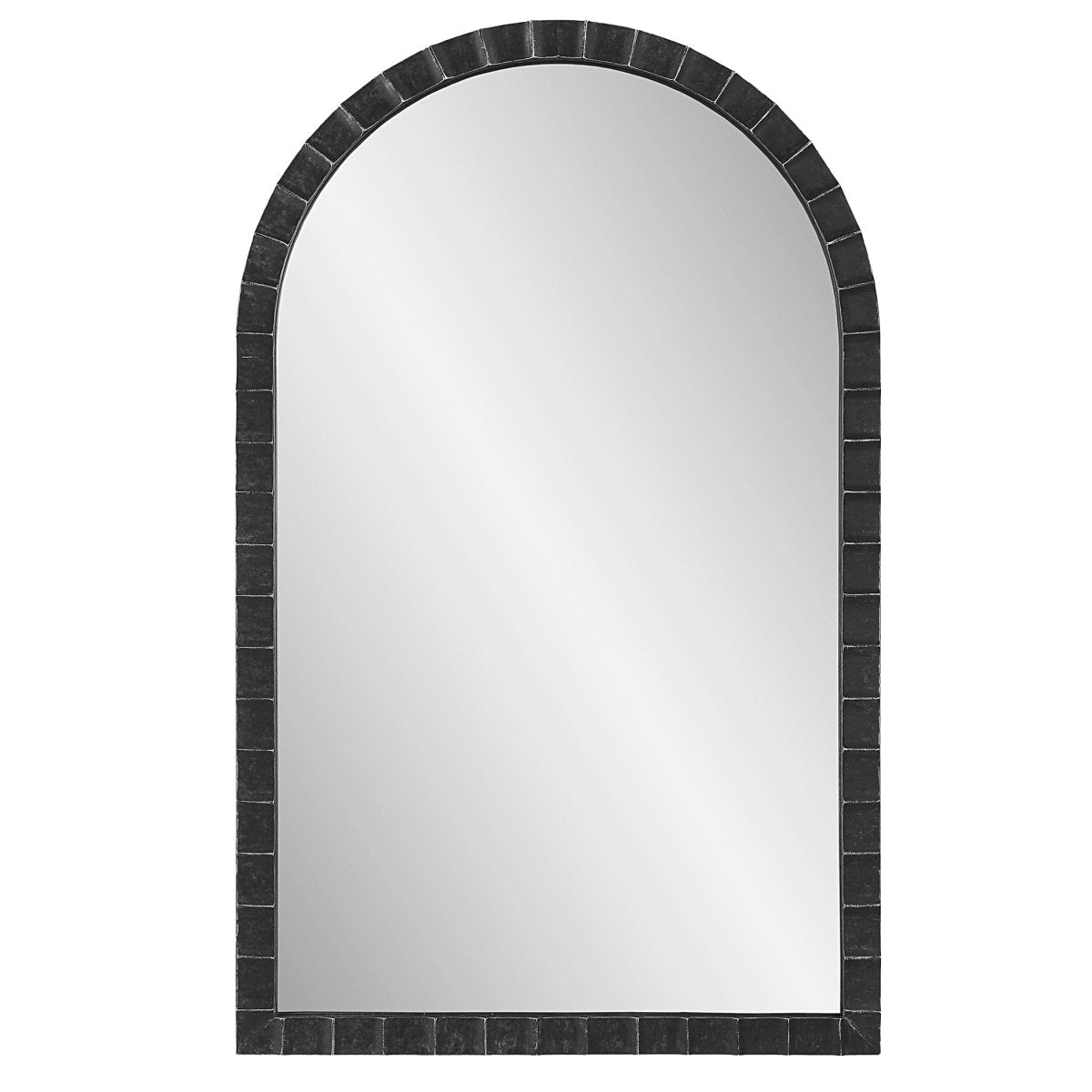 Dandridge Black Arch Mirror - Uttermost - Arched Mirrors by Modest Hut