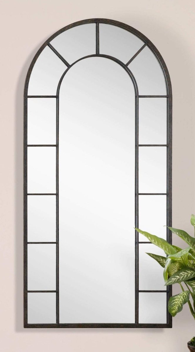 Dilling Black Arched Mirror - Uttermost - Arched Mirrors by Modest Hut