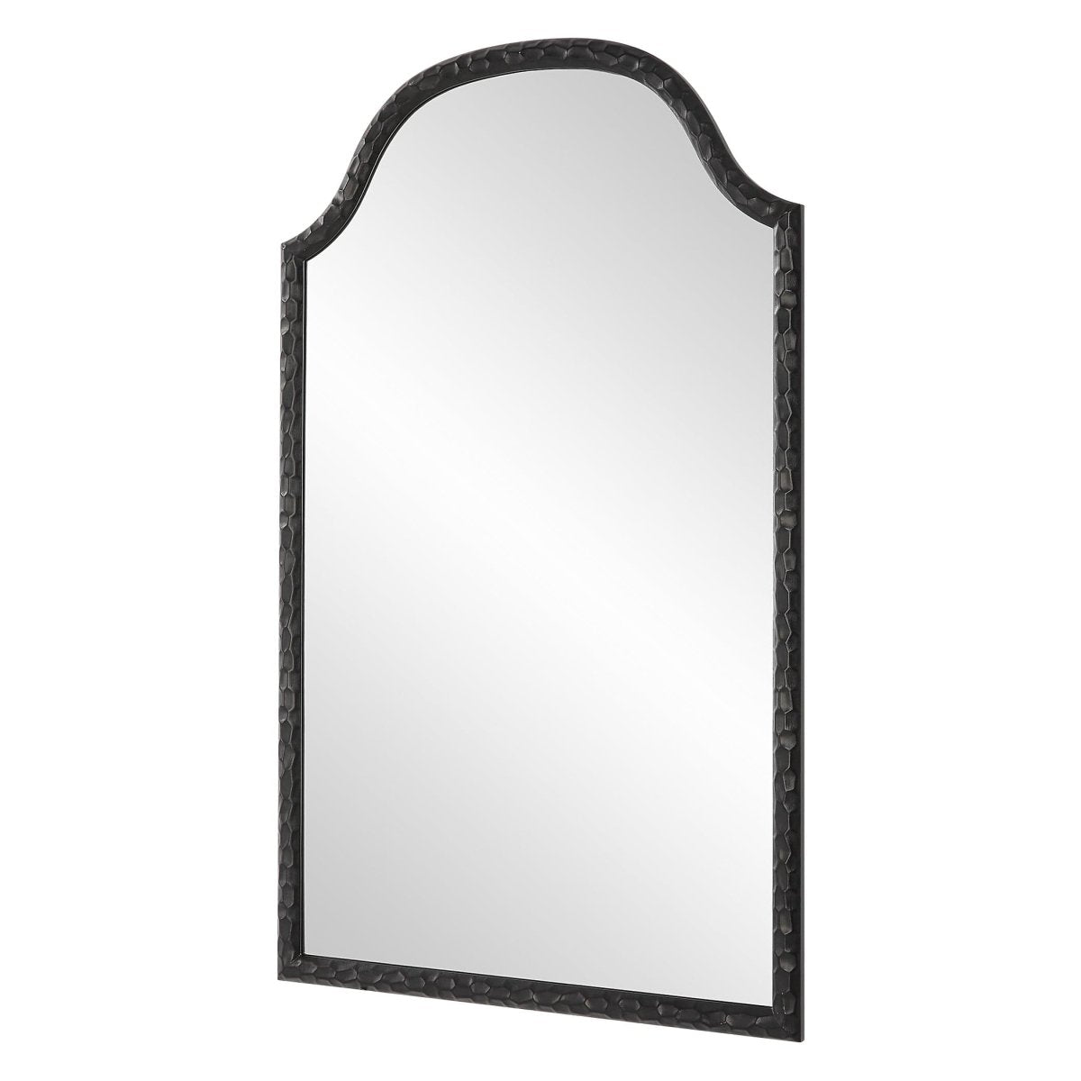 Matte Black Contemporary Style Arched Frame - Uttermost - Arched Mirrors by Modest Hut