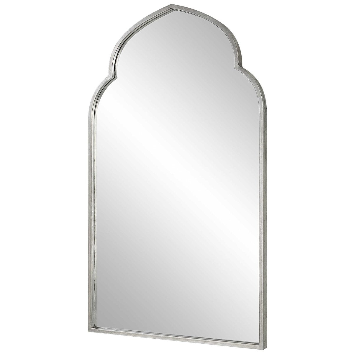 Moroccan Style Silver Mirror - Uttermost - Arched Mirrors by Modest Hut