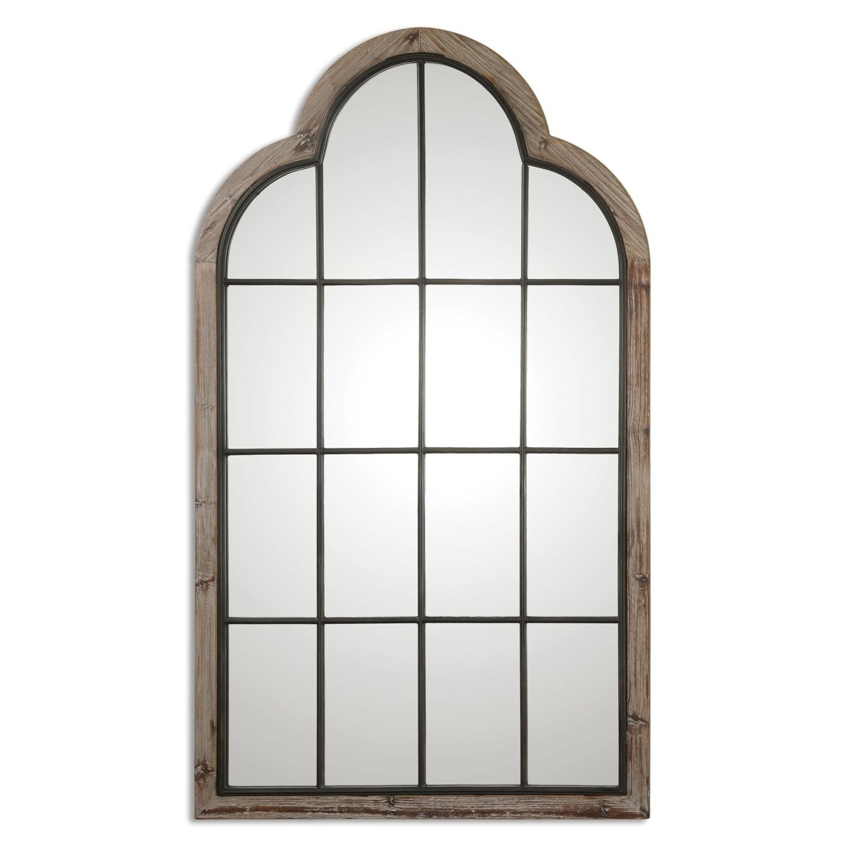 Reclaimed Pine Arch Mirror - Uttermost - Arched Mirrors by Modest Hut