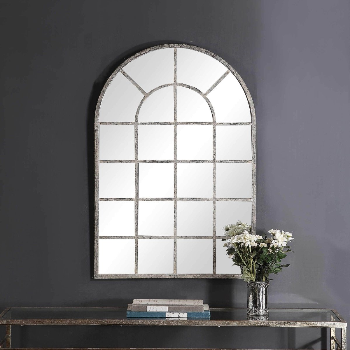 Rustic Arched Mirror - Uttermost - Arched Mirrors by Modest Hut