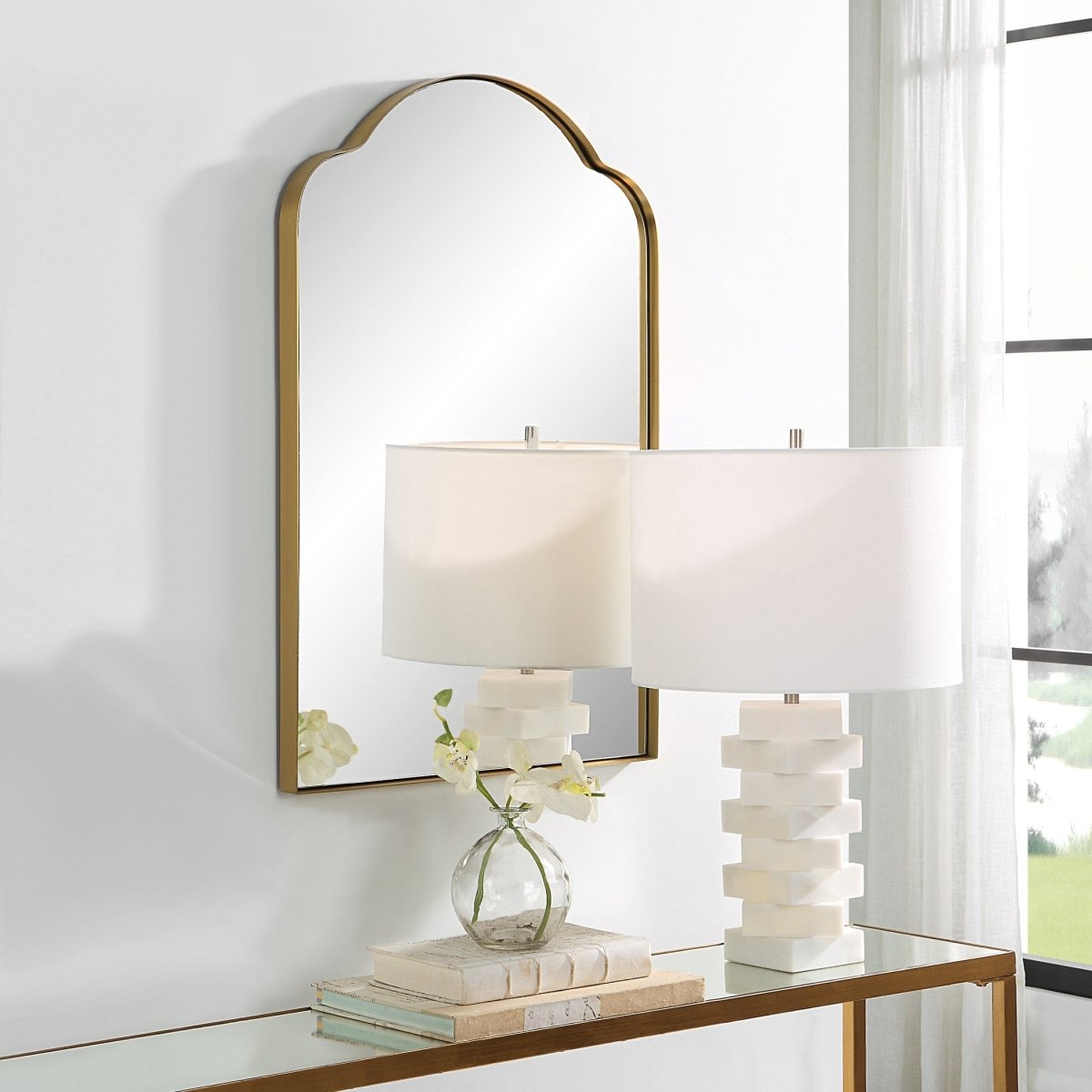 Sidney Arch Mirror - Uttermost - Arched Mirrors by Modest Hut